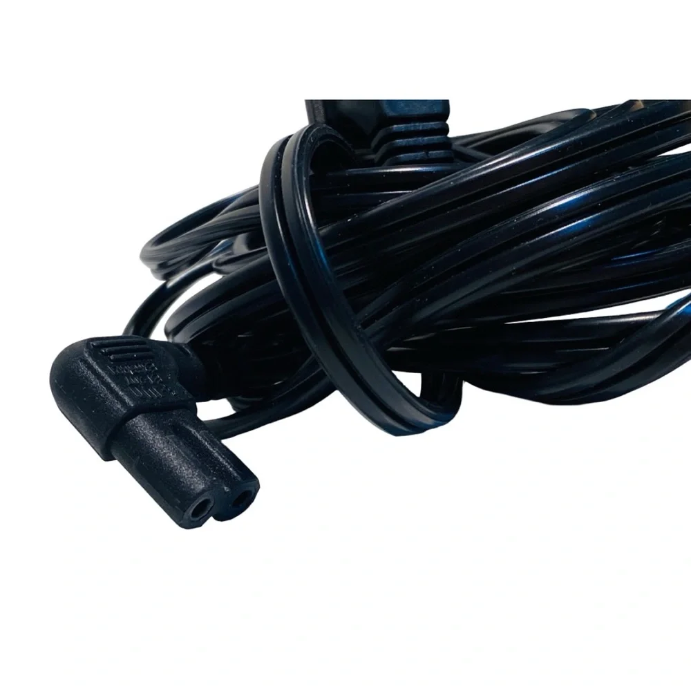 Black 2-Prong Indoor Notebook Power Cord (Good Condition) Laptop Charger Cable
